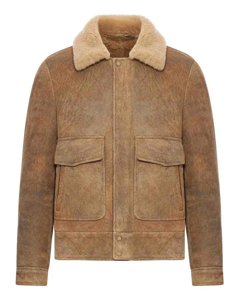 Salvatore Santoro Lederjacke - Braun Braun