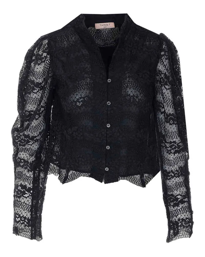 Twin-Set Hemd - Schwarz Schwarz