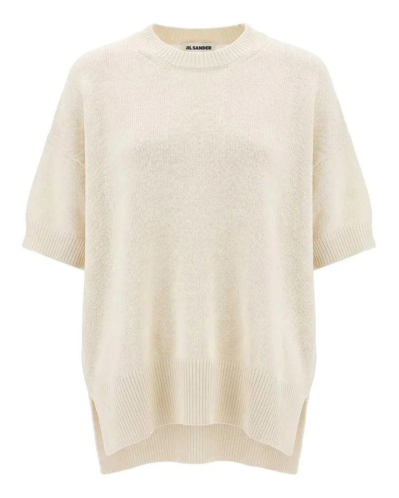 Jil Sander Rundhalspullover - Beige Beige