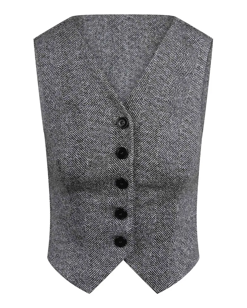 Ermanno Scervino Weste - Schwarz Grau