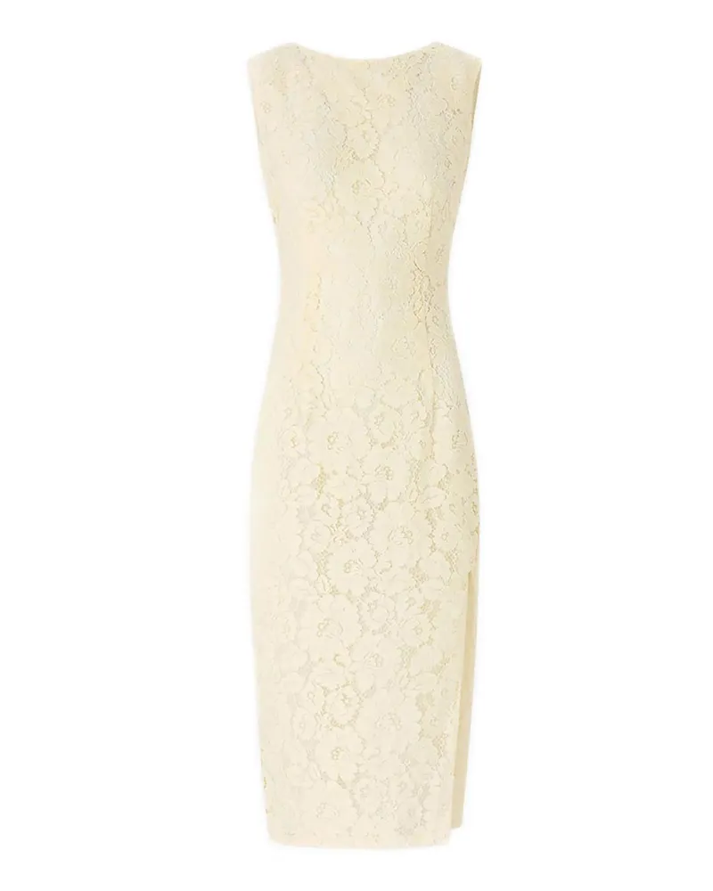 Pinko Knielanges Kleid - Weiß Weiß