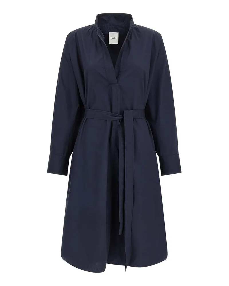 NUDE Knielanges Kleid - Blau Blau