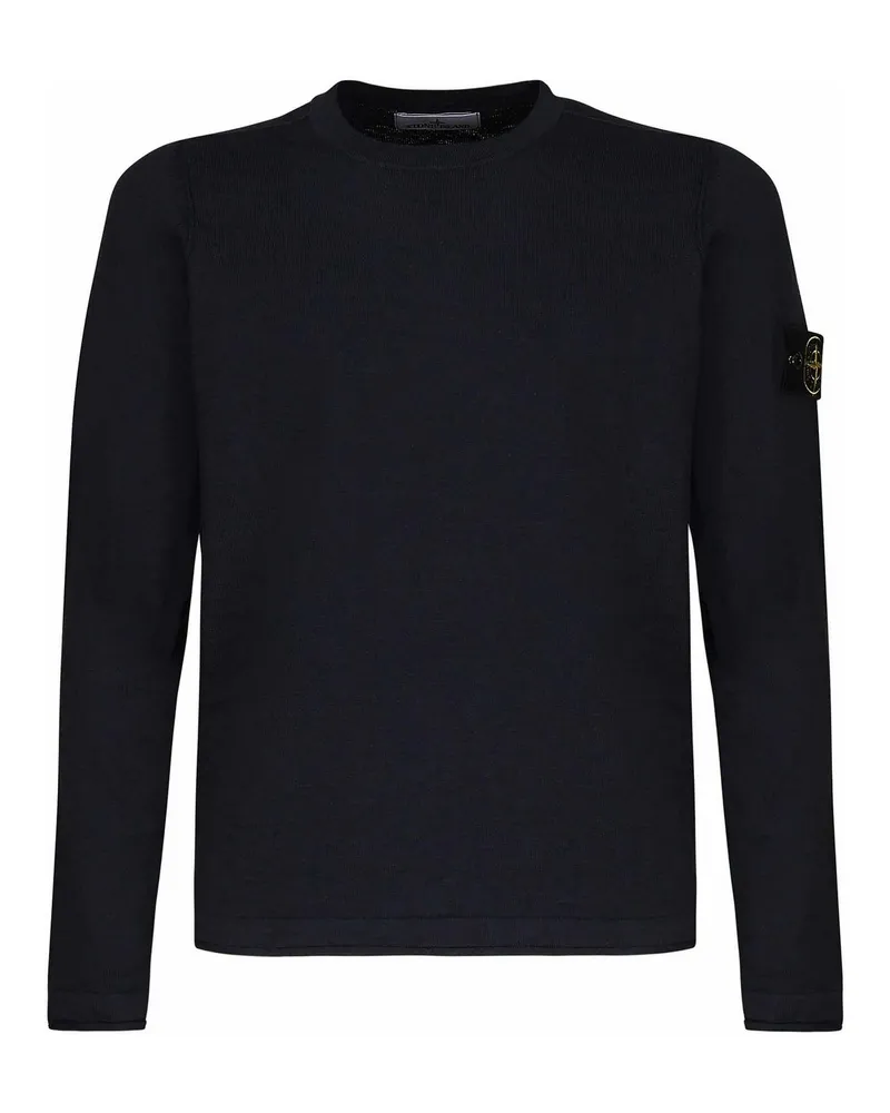 Stone Island Rundhalspullover - Schwarz Schwarz
