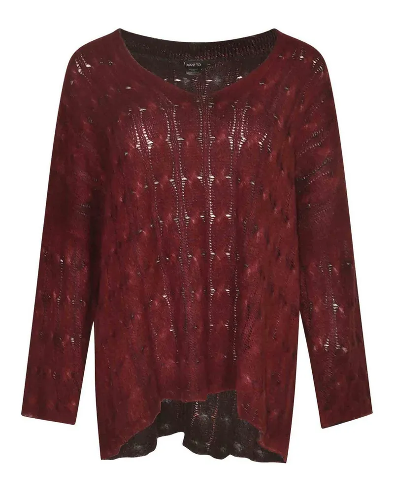 Avant Toi Rundhalspullover - Rot Rot