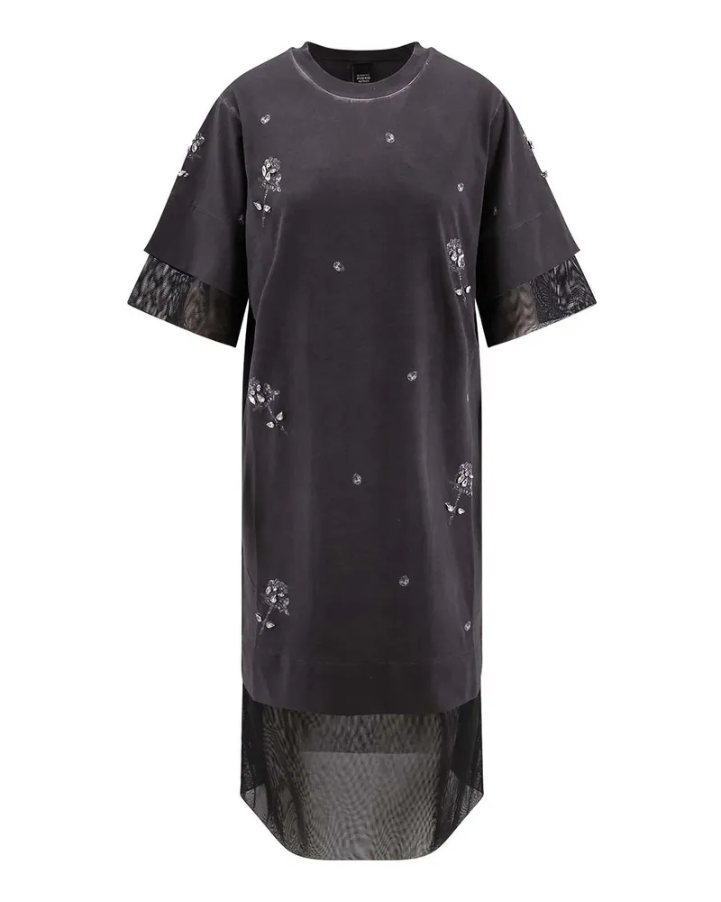Pinko Knielanges Kleid - Schwarz Schwarz