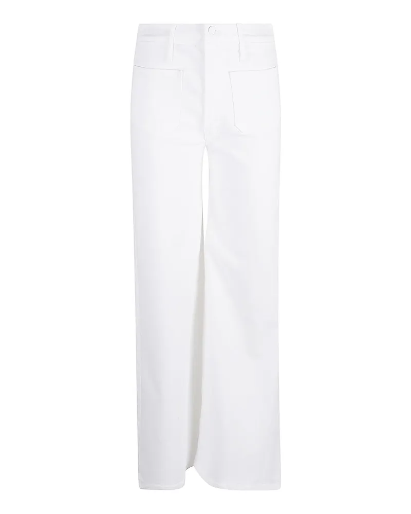 Mother Bootcut Jeans - Weiß Weiß