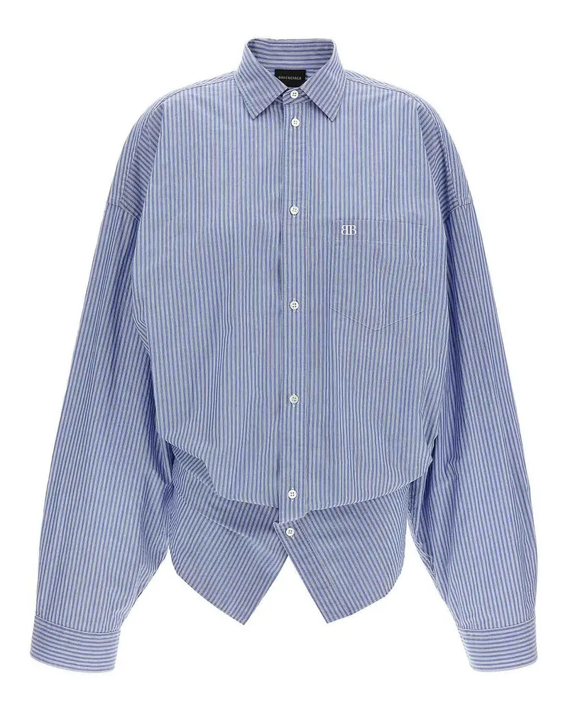 Balenciaga Hemd - Hellblau Hellblau