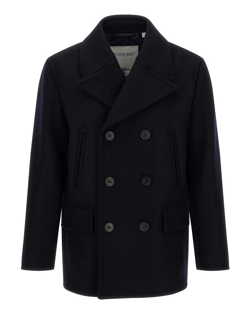 Burberry Kurzer Mantel - Blau Blau