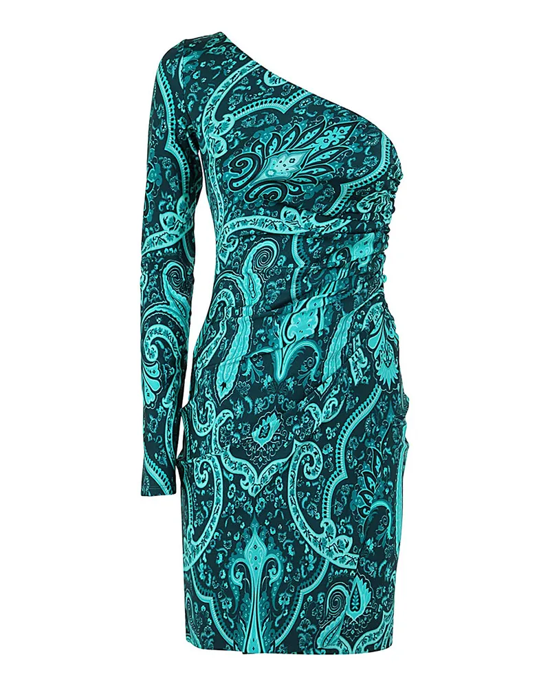Etro Knielanges Kleid - Grün Grün