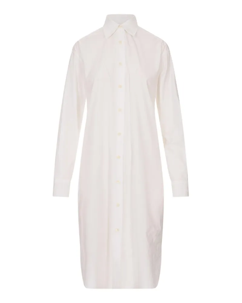 Jil Sander Knielanges Kleid - Weiß Weiß