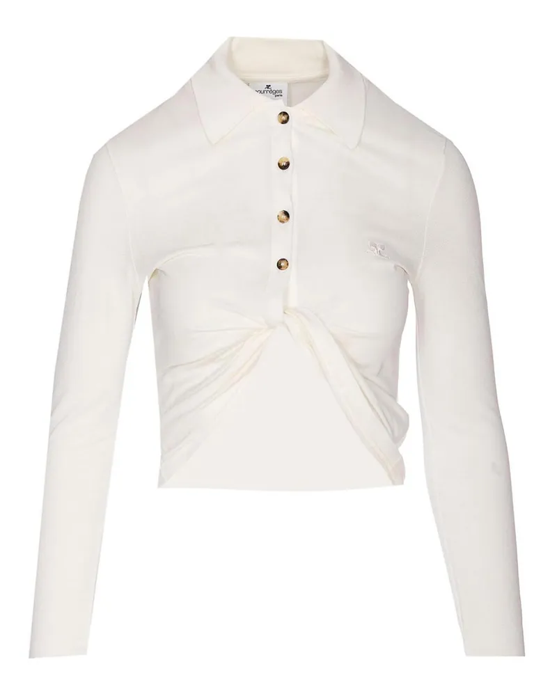 Courrèges Poloshirt - Weiß Weiß