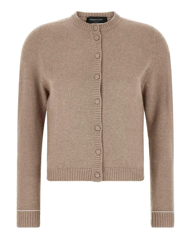 Fabiana Filippi Cardigan - Beige Beige