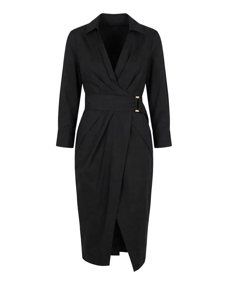 Elisabetta Franchi Knielanges Kleid - Schwarz Schwarz