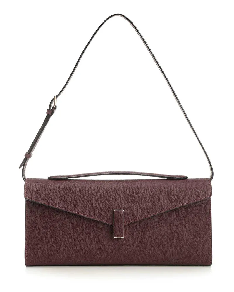 Valextra Clutch - Dunkelrot Dunkelrot