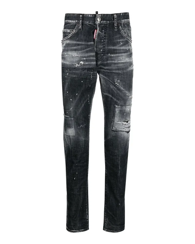 Dsquared2 Straight Leg Jeans - Schwarz Schwarz