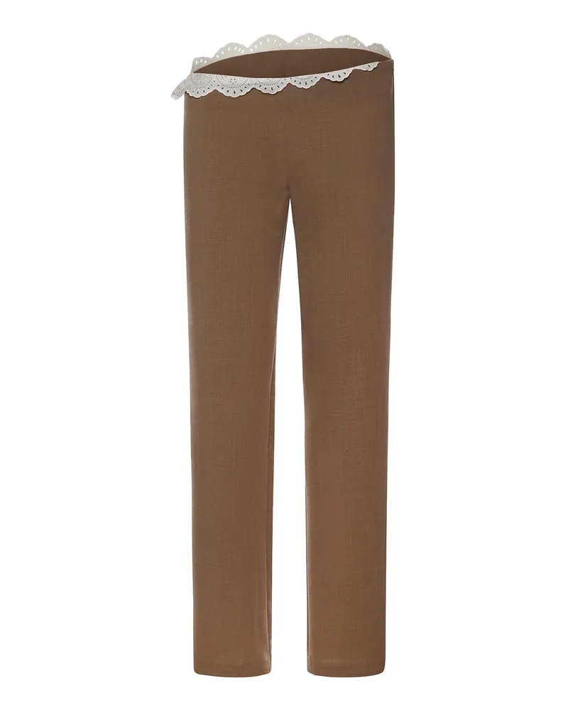 Magda Butrym Casual Hose - Beige Beige