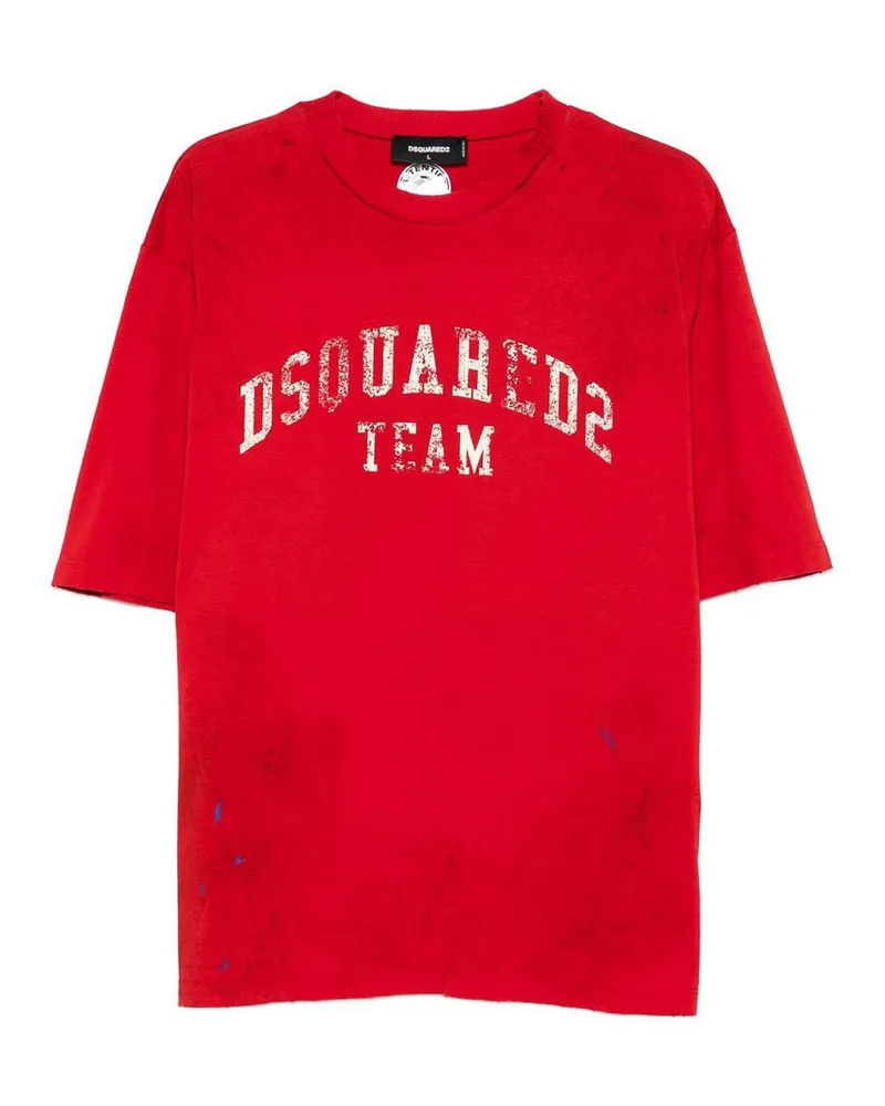 Dsquared2 Rundhalspullover - Rot Rot
