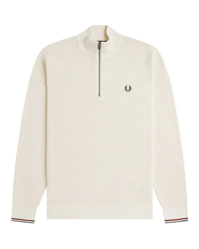 Fred Perry Rollkragenpullover - Weiß Weiß