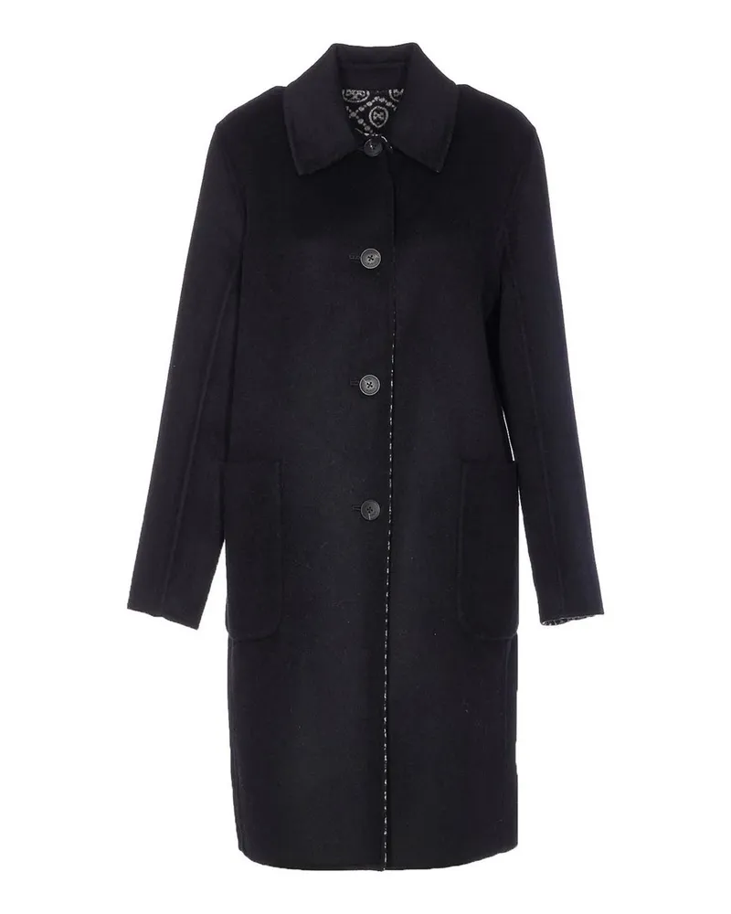 Tory Burch Langer Mantel - Schwarz Schwarz