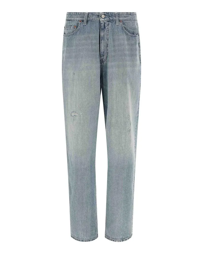 Maison Margiela Straight Leg Jeans - Blau Blau