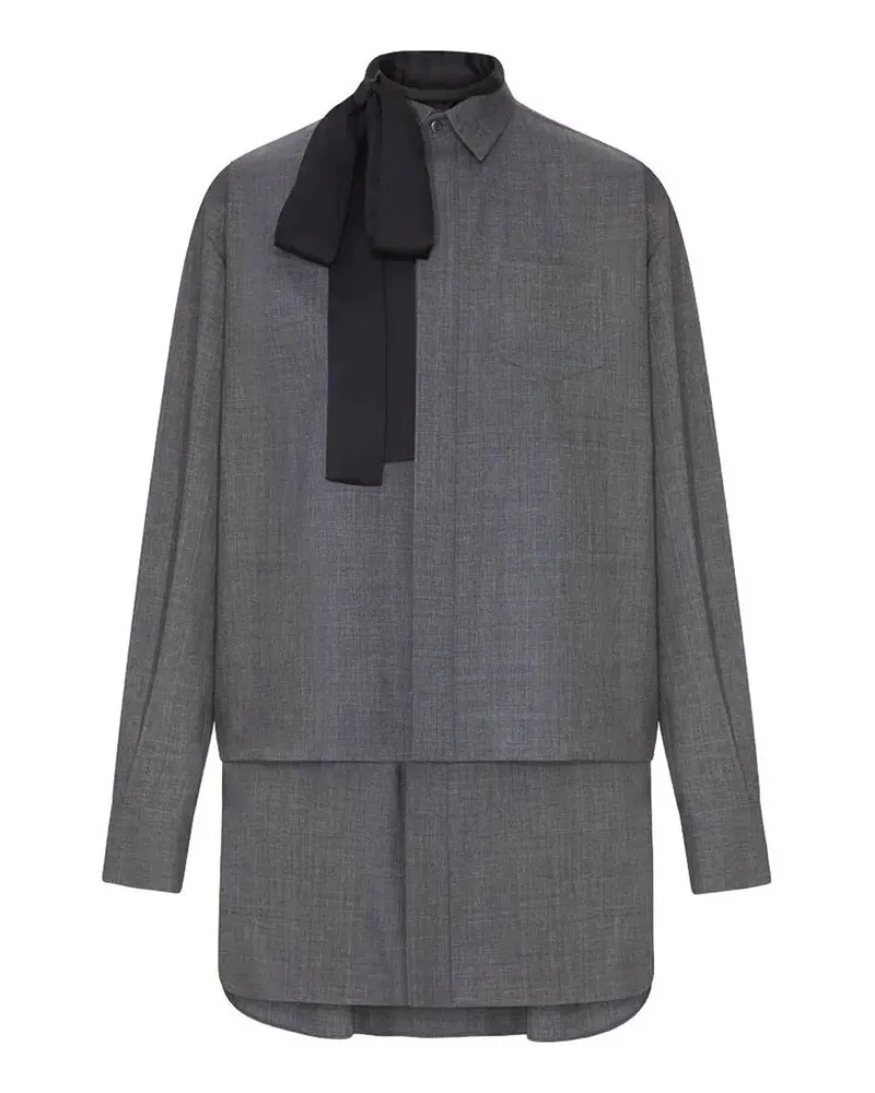 Sacai Maxikleid - Grau Grau