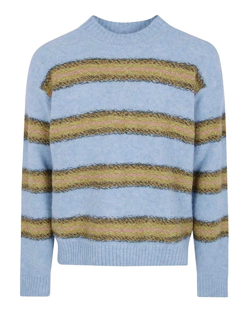 Dries van Noten Rundhalspullover - Blau Blau