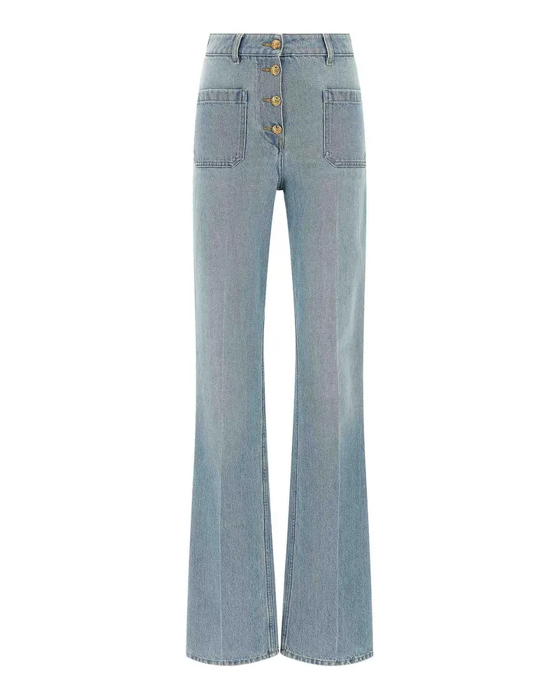 Valentino Garavani Straight Leg Jeans - Hellblau Hellblau