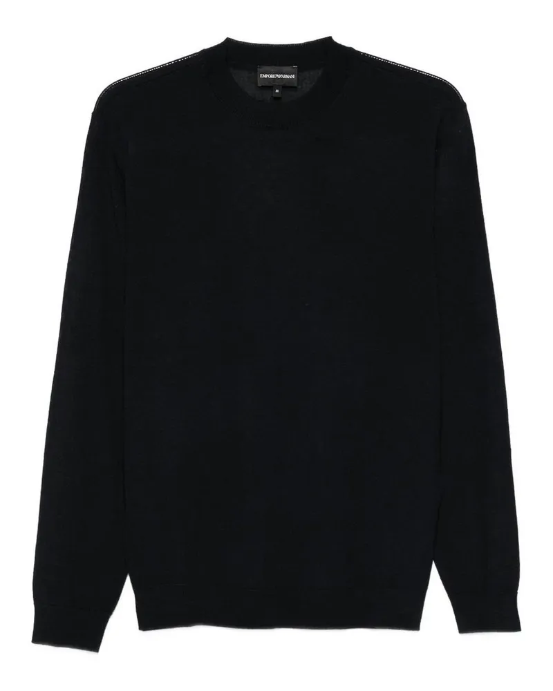 Emporio Armani Rundhalspullover - Blau Blau