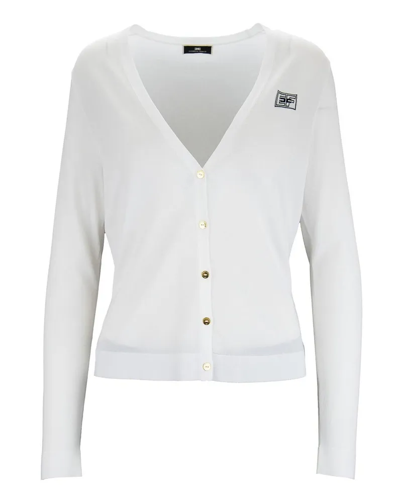 Elisabetta Franchi Cardigan - Creme Creme