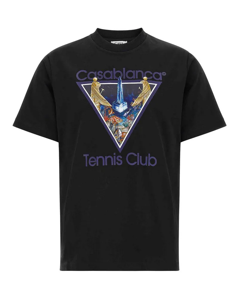 Casablanca Paris T-Shirt - Schwarz Schwarz