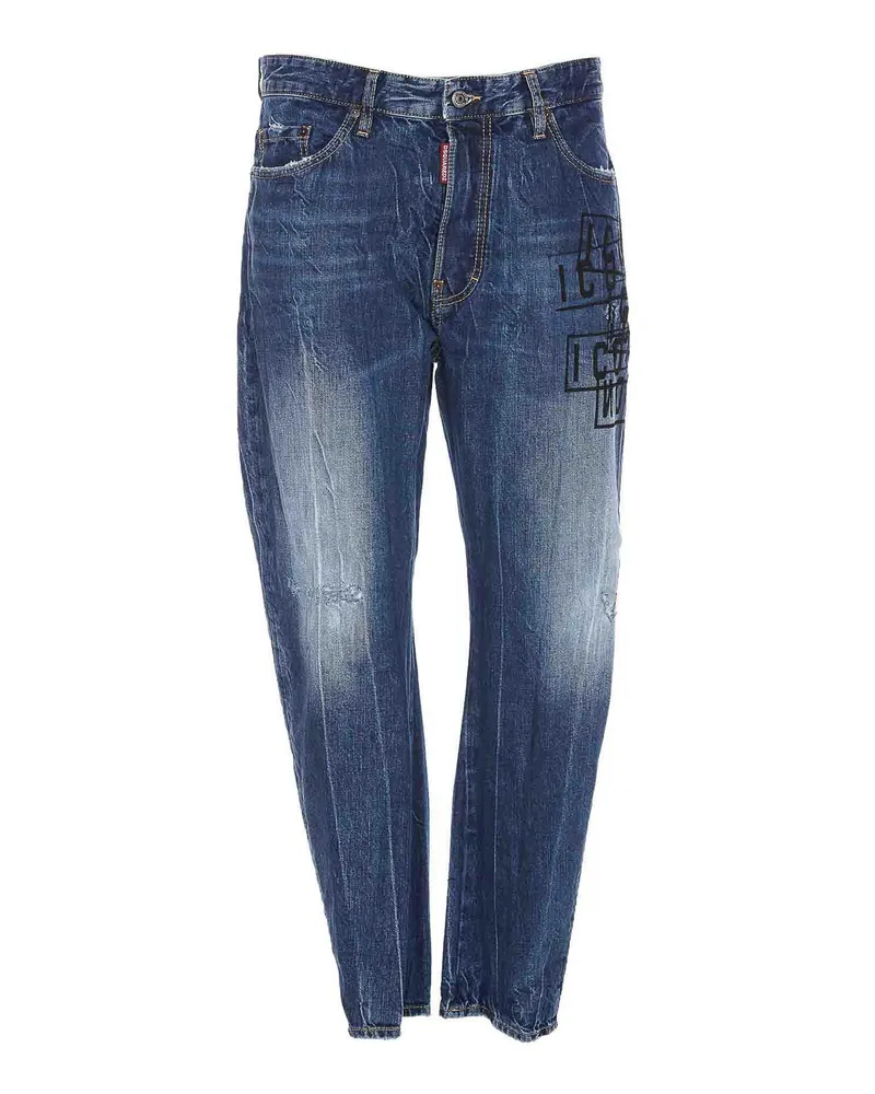 Dsquared2 Straight Leg Jeans - Blau Blau