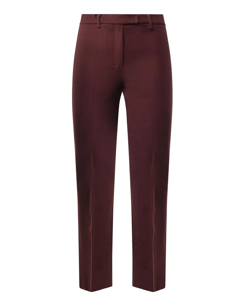 Max Mara Casual Hose - Bordeaux Dunkelrot