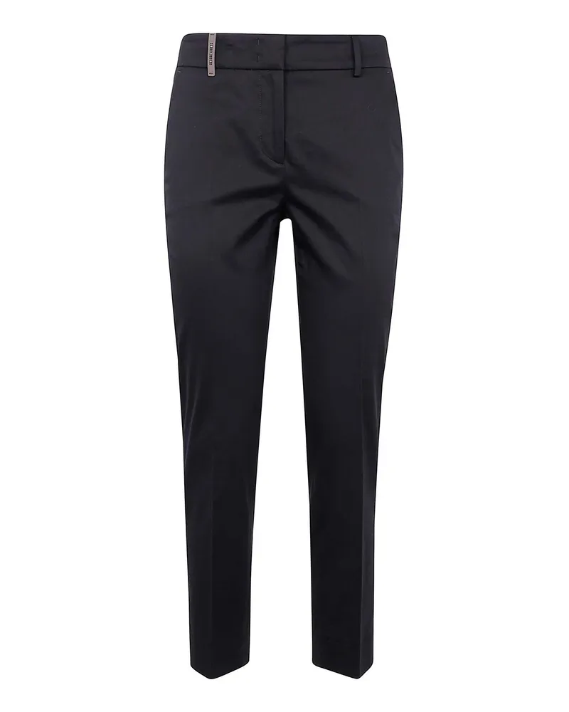 Peserico Casual Hose - Schwarz Schwarz