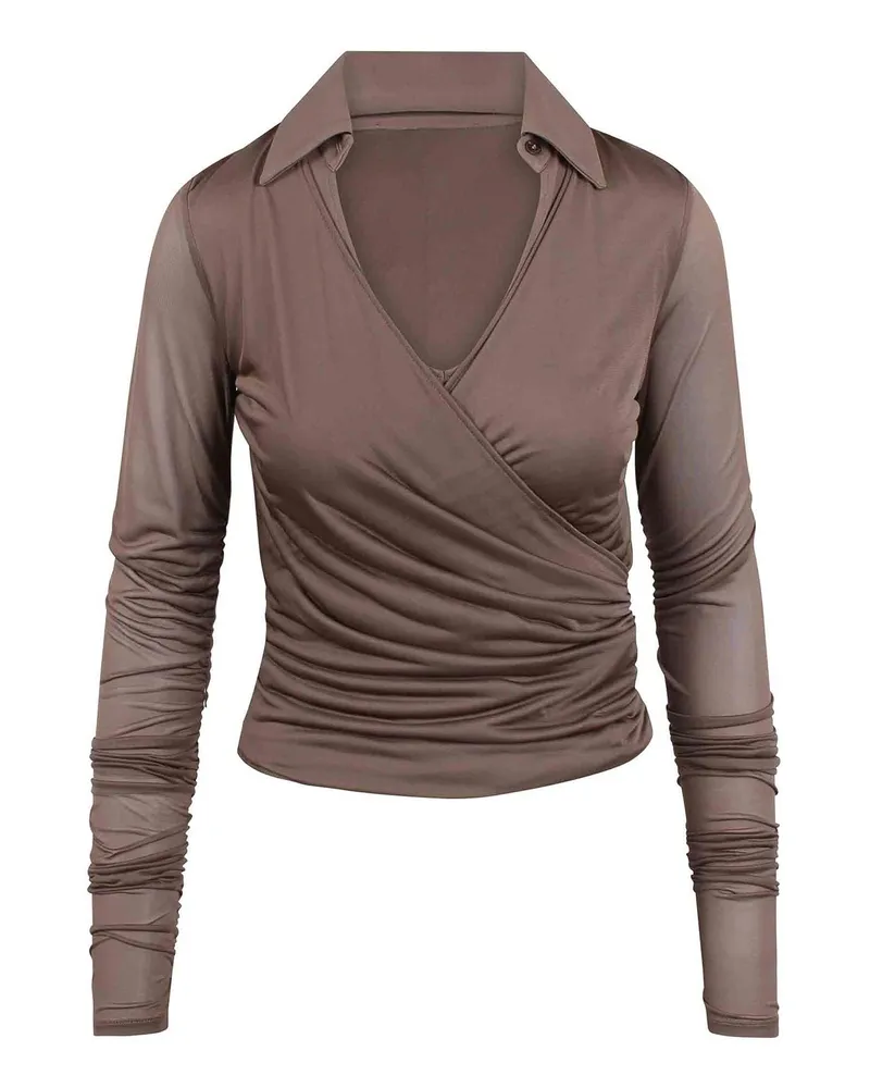 Max Mara Bluse - Braun Braun