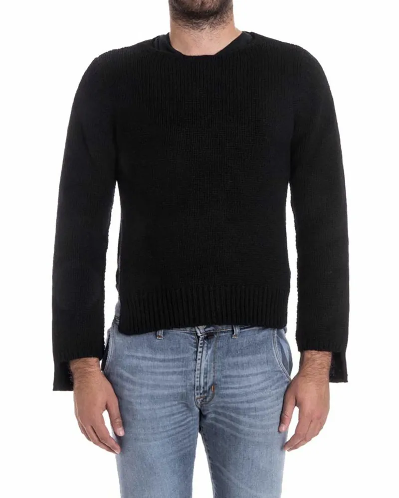 Comme des Garçons Rollkragenpullover - Schwarz Schwarz
