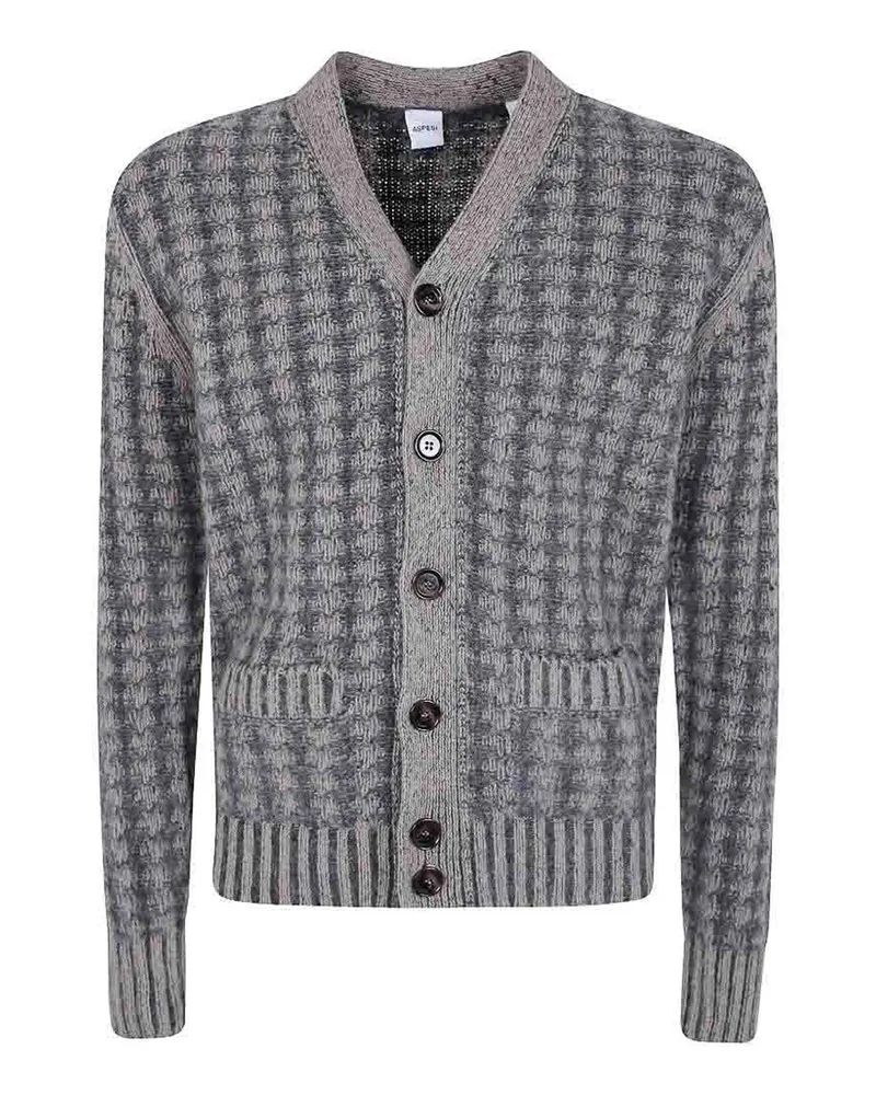 ASPESI Cardigan - Grau Grau