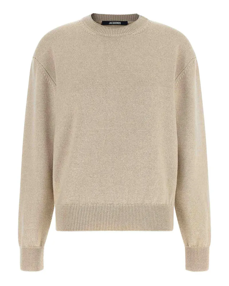 Jacquemus Rundhalspullover - Beige Beige