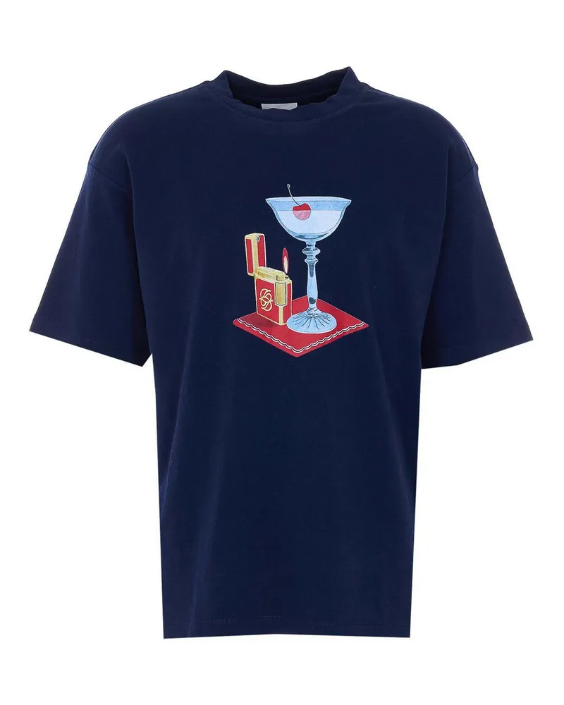 Drôle de Monsieur T-Shirt - Blau Blau