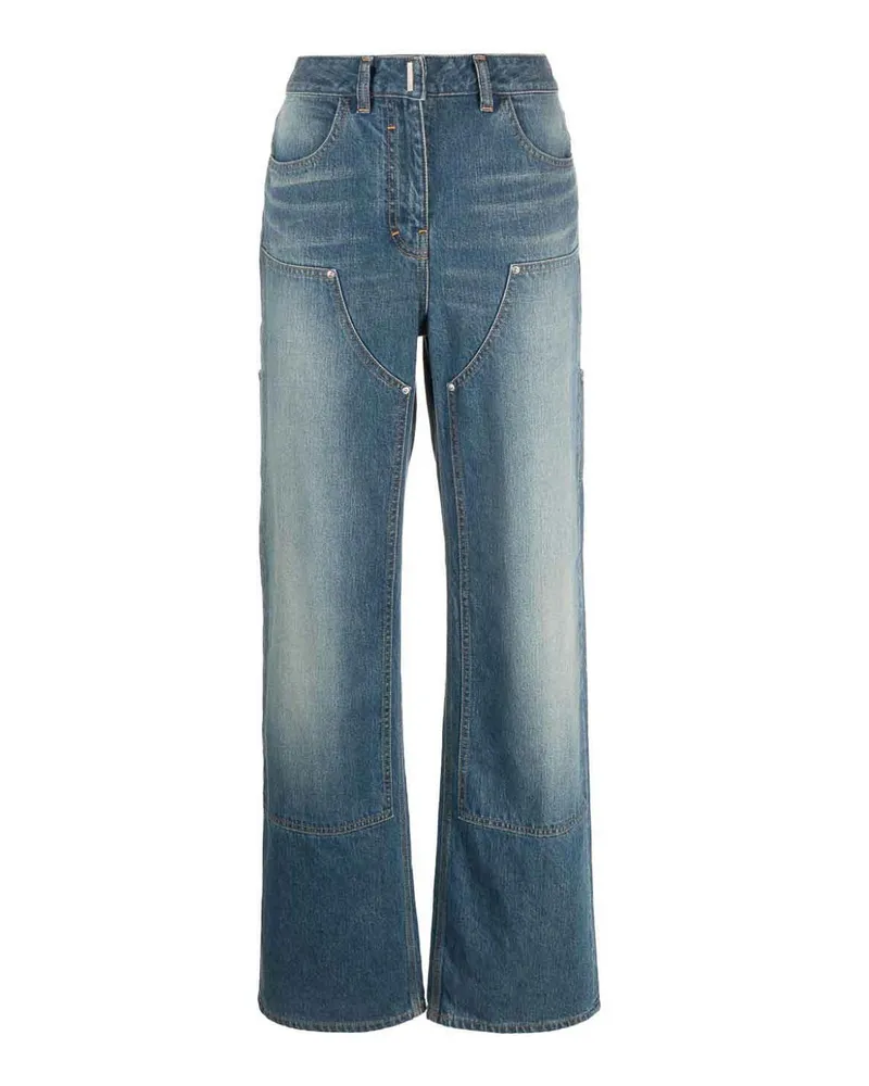 Givenchy Straight Leg Jeans - Blau Blau