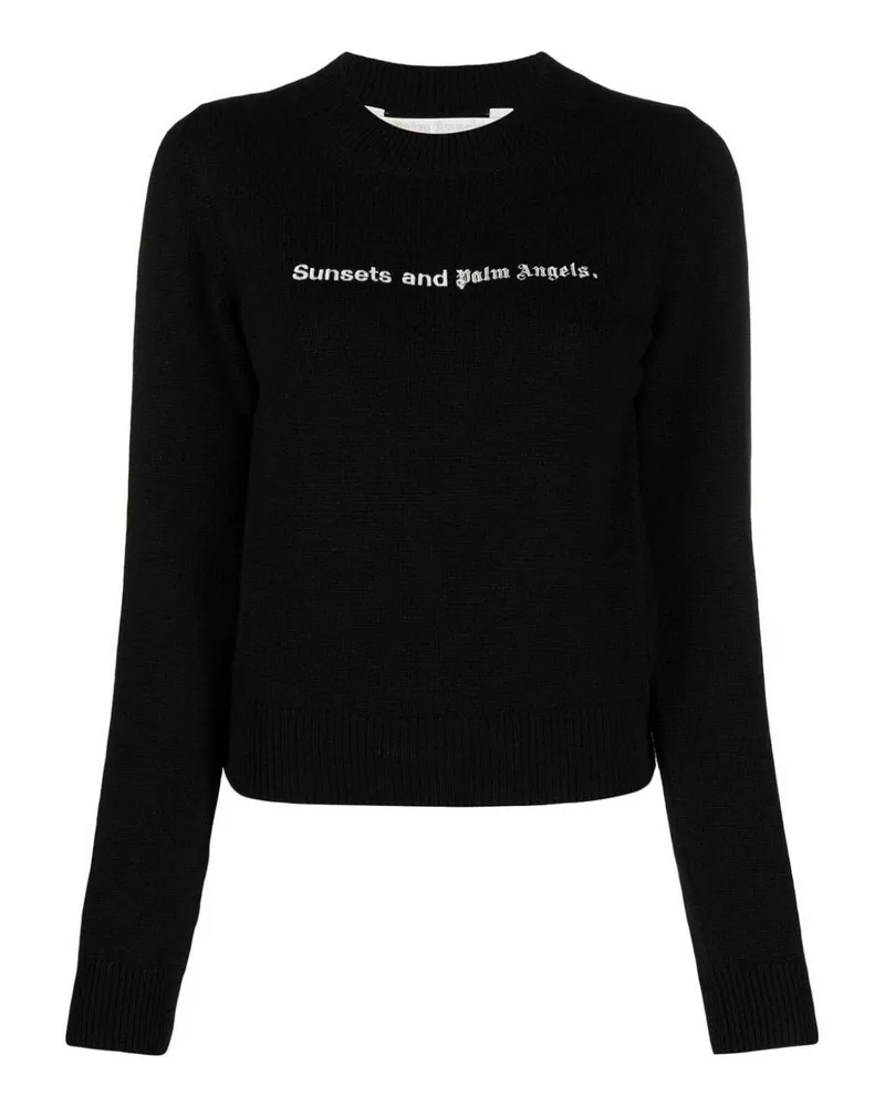 Palm Angels Rundhalspullover - Schwarz Schwarz