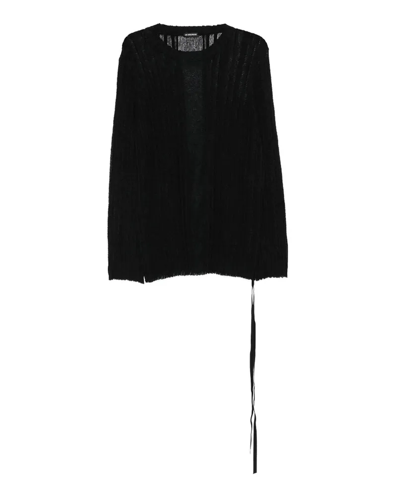 Ann Demeulemeester Rundhalspullover - Schwarz Schwarz