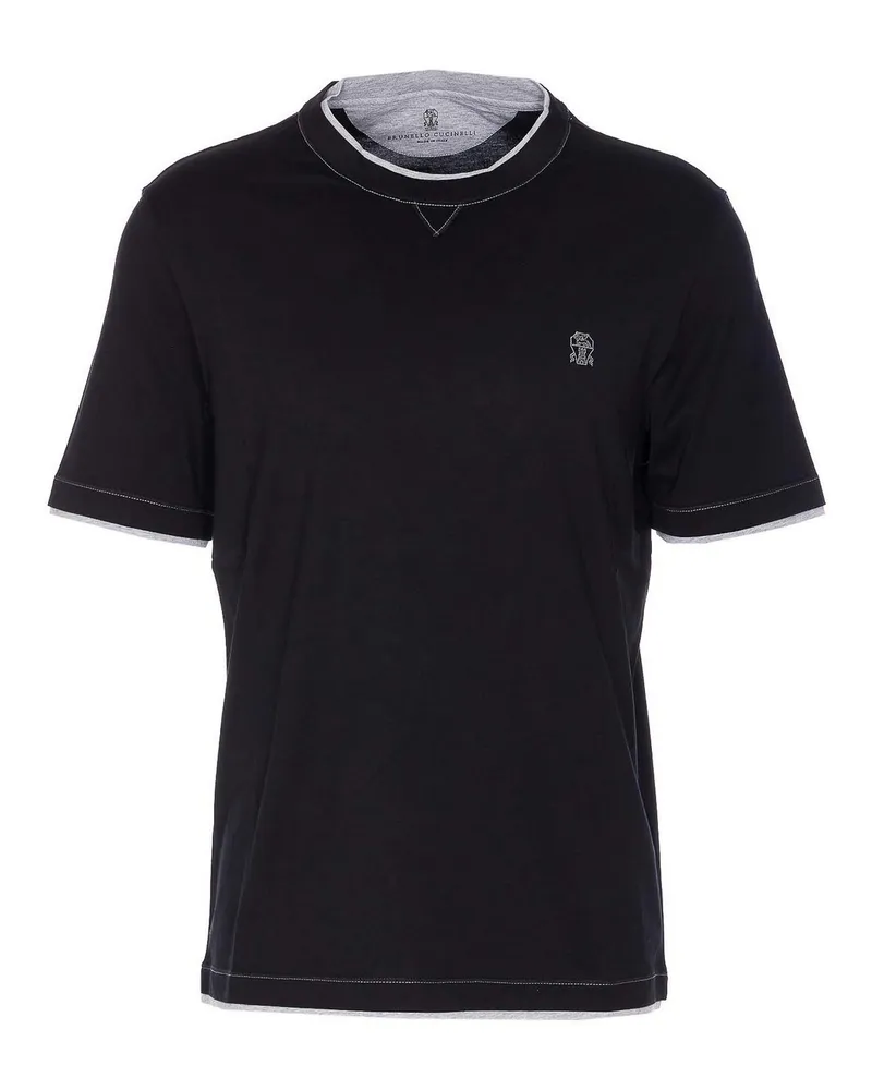 Brunello Cucinelli T-Shirt - Schwarz Schwarz