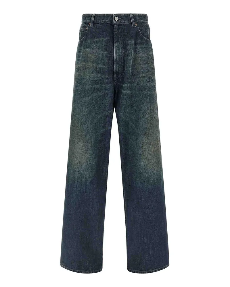 Maison Margiela Straight Leg Jeans - Blau Blau