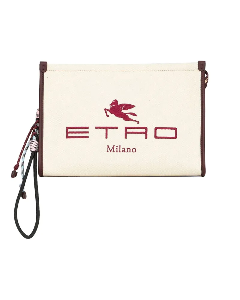 Etro Clutch - Weiß Weiß