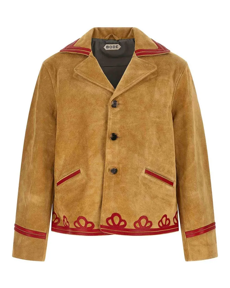 BODE Lederjacke - Beige Beige
