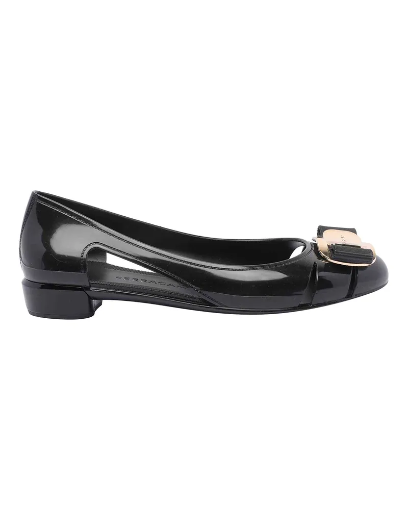Ferragamo Ballerinas - Schwarz Schwarz
