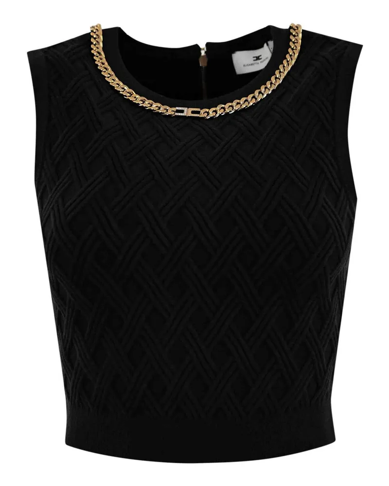 Elisabetta Franchi Top - Schwarz Schwarz