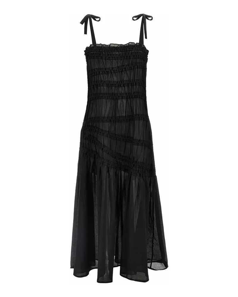 Tory Burch Knielanges Kleid - Schwarz Schwarz