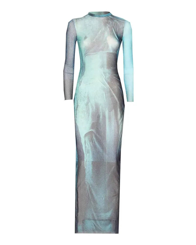 Jean Paul Gaultier Rundhalspullover - Blau Blau