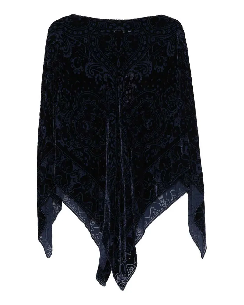 Etro Knielanger Mantel - Blau Blau
